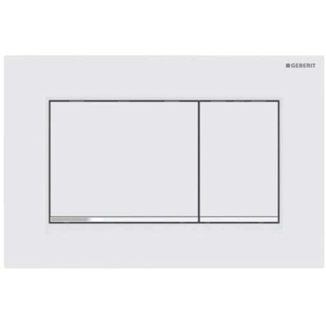 Geberit Sigma20 - Pulsador para WC Sigma20, blanco mate/cromo 115.883.JT.1