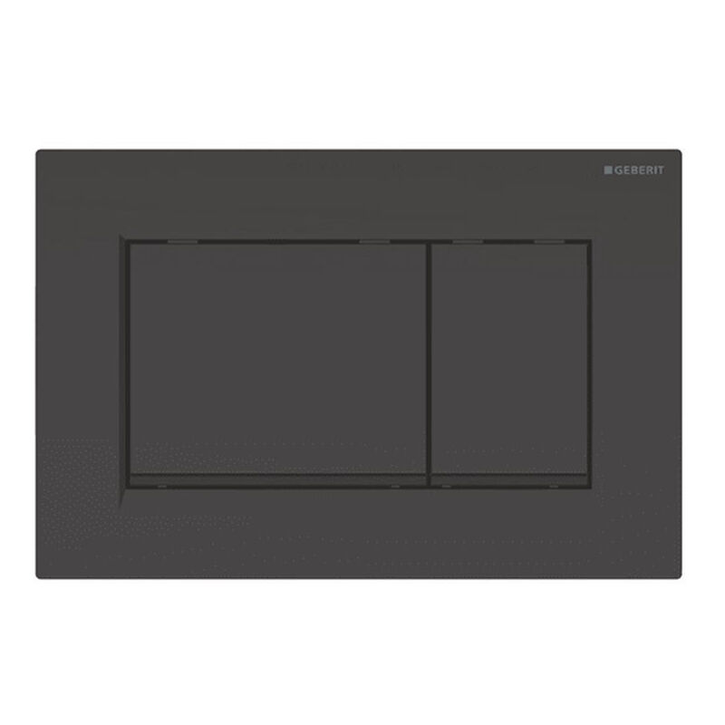 Sigma30 Double touch flush plate, Black (115.883.DW.1) - Geberit