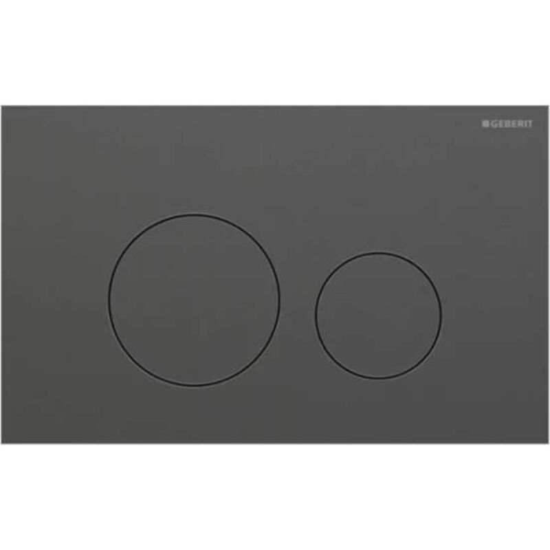 Geberit Sigma40 - Wc-betätigungsplatte, Easy To Clean, Chrom Schwarz Gebürstet 115.628.qd.1