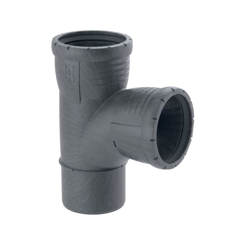 Geberit - silencieux Pro 393555141 dn 100/100, 87,5 °, haute isolation phonique, rayon intérieur