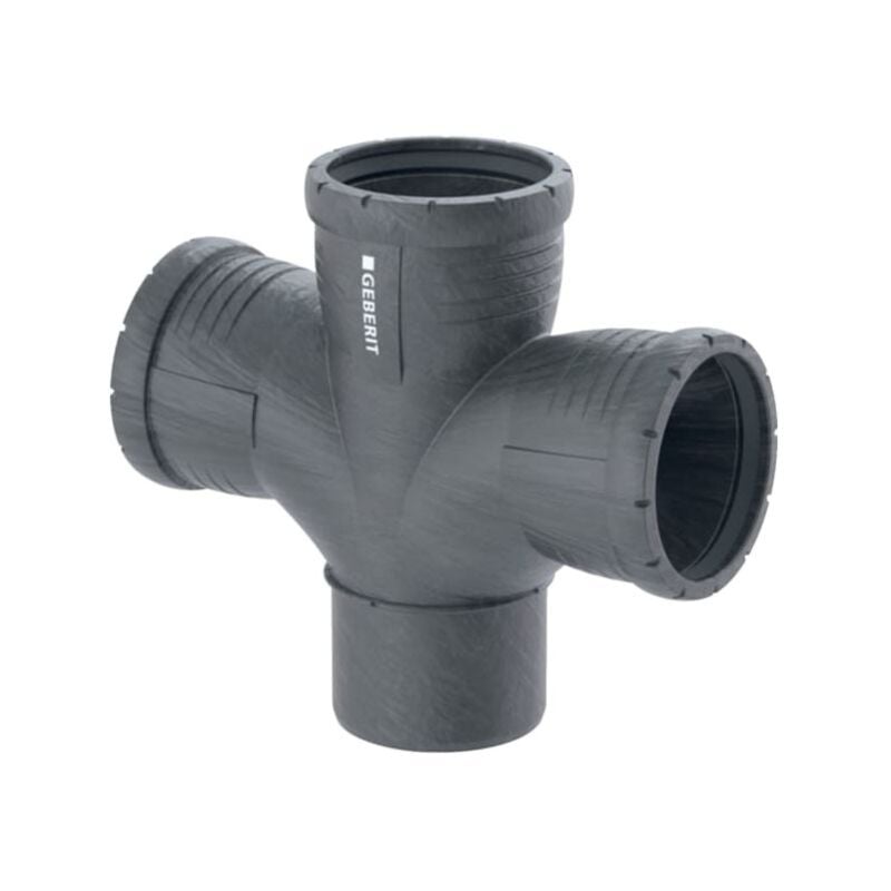 Geberit silencieux Pro 393566141 DN 100/100/100, 87,5 °, double, rayon intérieur