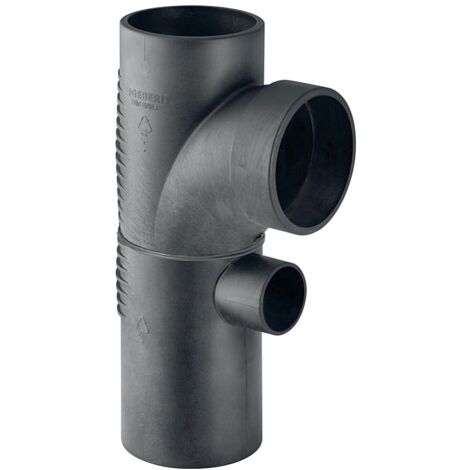 Geberit Silent db20 Kombibogenabzweig 88,5 Grad, d 110mm, d1 90mm, d2 56mm
