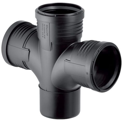 Geberit Silent-PP Bogenabzweig 87,5 Grad zweifach d 110mm, d1 110mm, d2 75mm