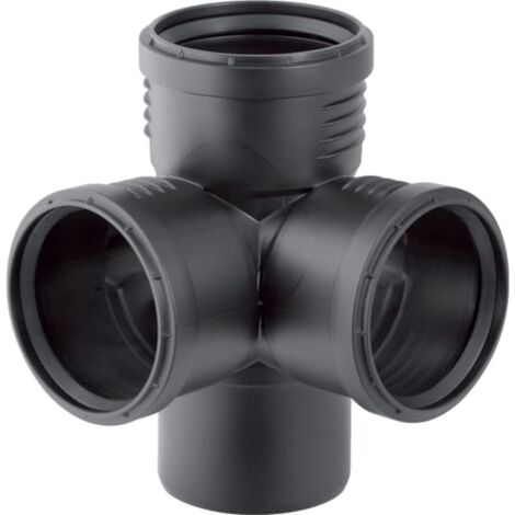 Geberit Silent-PP Eckabzweig 87,5° d125/110/110 DN125/100/100 390662141