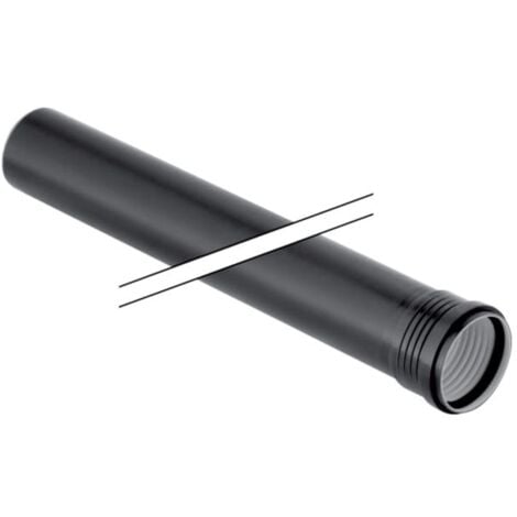 Geberit Silent PP Rohr 390201141 DN 50, 250 mm, mit Muffe, schalloptimiert