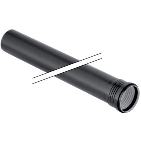 Geberit Silent PP Rohr 390504141 DN 100, 1000 mm, mit Muffe, schalloptimiert