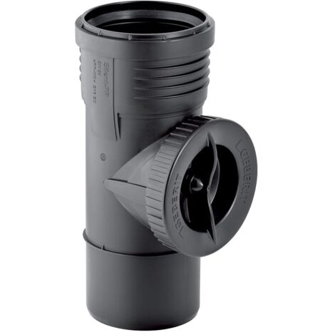 GEBERIT Silent-Pro Braga Ispezione 90° Con Apertura Tonda Ø75 Polipropilene - 393.327.14.1