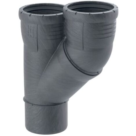 Geberit Silent Pro branchement parallèle 393551141 DN 100/90, 45 °, haute isolation phonique