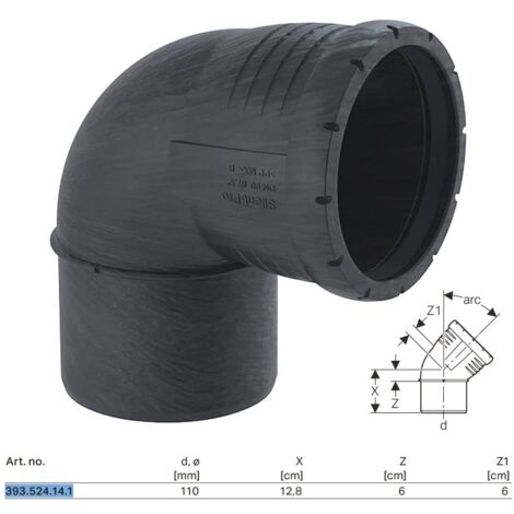 GEBERIT Silent-Pro Curva 87,5° Ø110Mm Polipropilene - 393.524.14.1