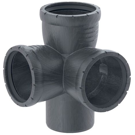 Geberit Silent-Pro Eckabzweig 87,5 Grad d 110mm, d1 110mm, d2 110mm