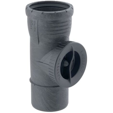 Geberit Silent Pro pièce de nettoyage 393427141 DN 90, 90 °, avec ouverture de service ronde