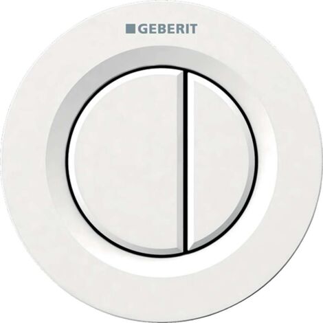 Geberit Sistemas de descarga de WC - Control desde distancia tipo 01, neumático, para descarga doble, blanco alpino 116.042.11.1