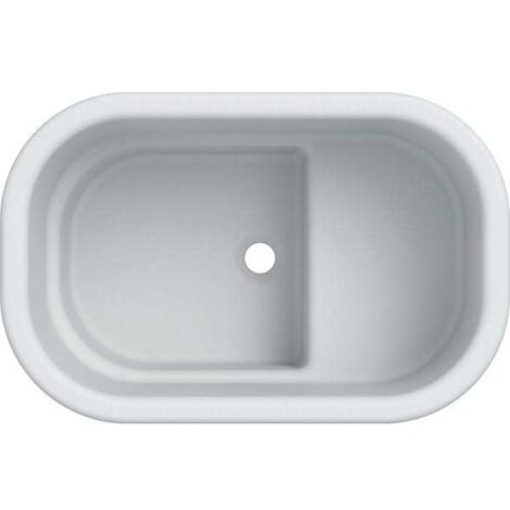 Geberit Sitzduschwanne aus Varicor, weiss Alpin,, 407730016