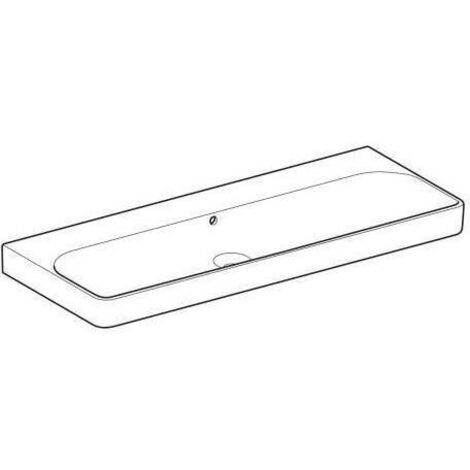 Geberit Smyle Square Waschtisch 500225,  120x48cm, ohne Hahnloch,