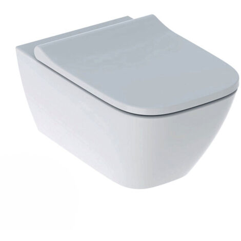 Geberit Smyle Square WC suspendu Rimfree avec fixations invisibles, caréné, avec abattant softclose slim