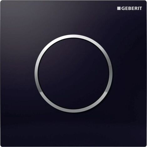 Geberit Spülsysteme - Pneumatische Urinal-Betätigungsplatte Typ 10, Schwarz/Chrom 116.015.KM.1