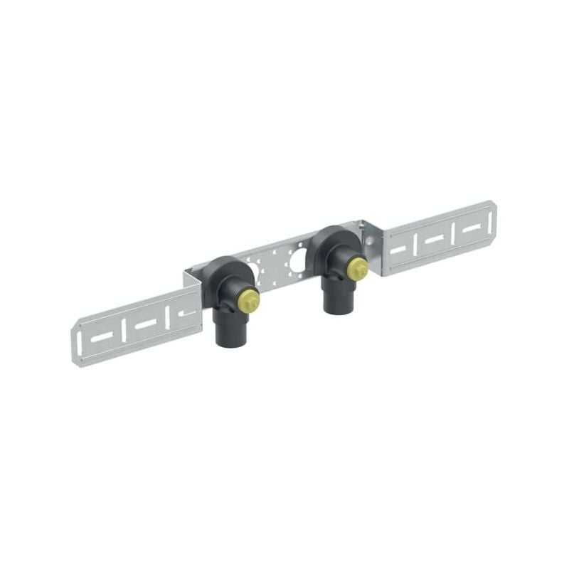 Geberit - Support de raccordement FlowFit 619640001 dn 12, ø 16 mm, 59,7 cm, 90 degrés, 2 fois, pré-assemblé