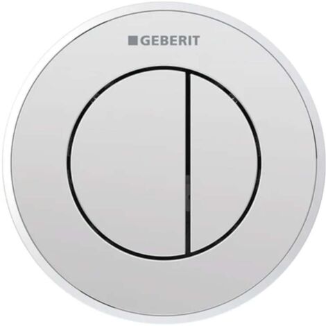 Geberit Systèmes de chasse d’eau - Commande à distance de chasse d'eau type 10, 2 actions, pour réservoir de chasse encastré 8 cm, chrome brillant 116.056.KH.1