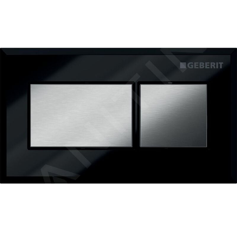 Systèmes de chasse d'eau - Déclenchement à distance pneumatique, pour réservoir Sigma 8 cm encastré, noir / chrome - Geberit