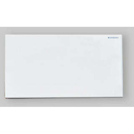 Geberit – Plaque de commande WC chromée brillante 246x164mm – Épaisseur 11mm – Installation avec cadre de fixation et boulons d'écartement