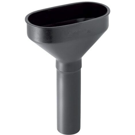 Geberit Trichter oval Außendurchmesser 50mm, Schwarz