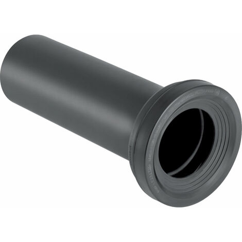 Geberit Tuyau de raccordement monolithe pour WC autonome Longueur totale 300 mm, noir - 131.083.16.1