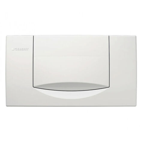 Geberit Twinline - Pulsador de descarga 200F, blanco alpino 115.222.11.1