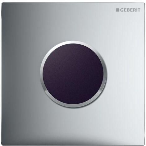 Geberit Typ 10 Abdeckplatte für Urinal-Steuerung IR chrom, Hochglanz verchromt, easy-to-clean
