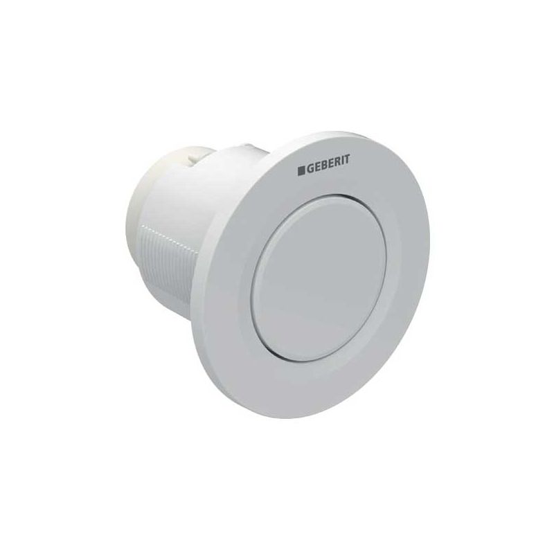 Geberit - Type 01 Single Flush Plate Button for 120mm and 150mm Concealed Cistern - White