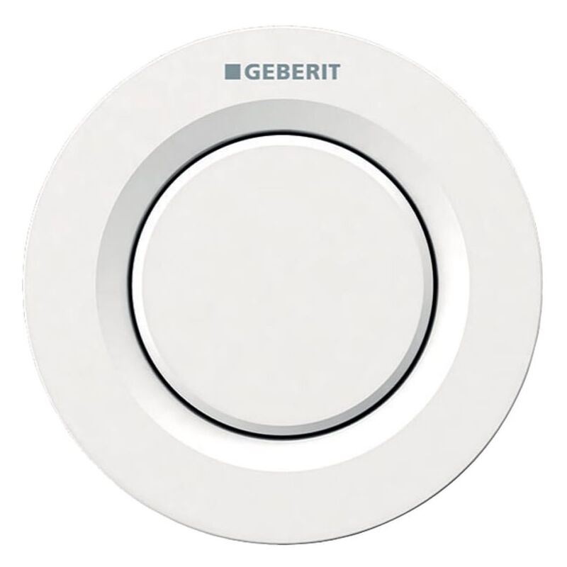 Geberit - Type 01 Single Flush Plate Button for 120mm and 150mm Concealed Cistern - White