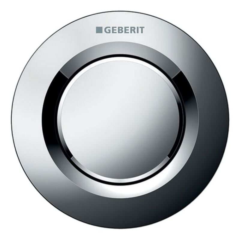 Type 01 Single Flush Plate Button for 80mm Concealed Cistern - Gloss Chrome - Geberit