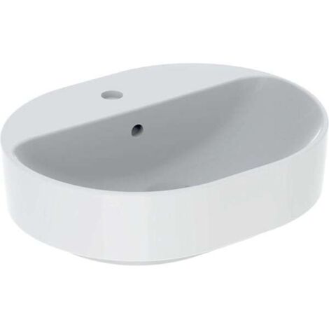 Geberit VariForm Aufsatzwaschtisch elliptisch, 500x400mm, mit