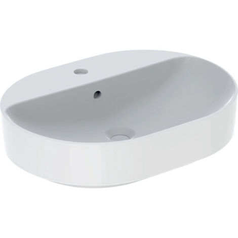 Geberit VariForm Aufsatzwaschtisch elliptisch, 600x450mm, mit