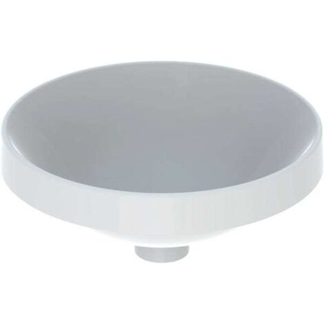 Geberit VariForm Einbauwaschtisch rund, 400mm, ohne Hahnloch,