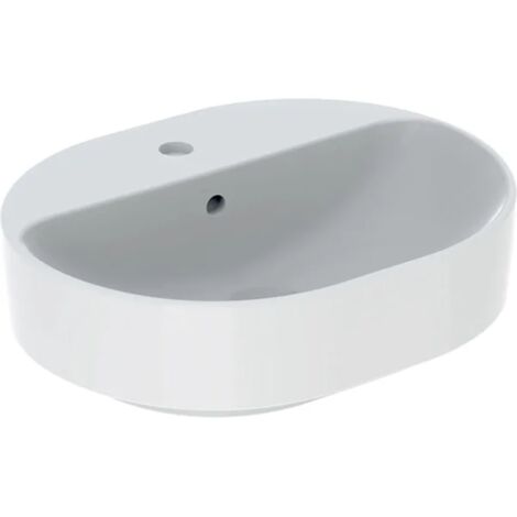 Geberit VariForm Lavabo à poser elliptique, 500x400mm, avec trou