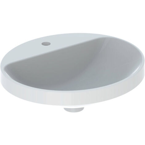 Geberit VariForm lavabo encastré ovale, 500x450mm, avec trou pour
