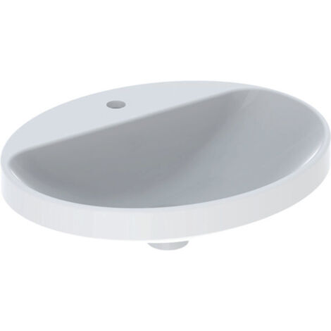 Geberit VariForm lavabo encastré ovale, 550x450mm, avec trou pour