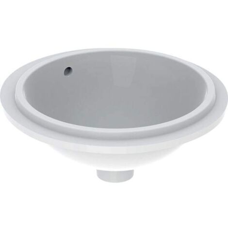 Geberit VariForm Unterbauwaschtisch rund, 330mm, ohne Hahnloch,
