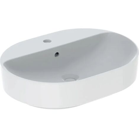Geberit VariForm - Vasque 60x45 cm, avec trop-plein, trou pour robinetterie, blanc 500.777.01.2