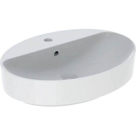 Geberit VariForm Vasque à poser ovale, 600x450mm, avec trou pour