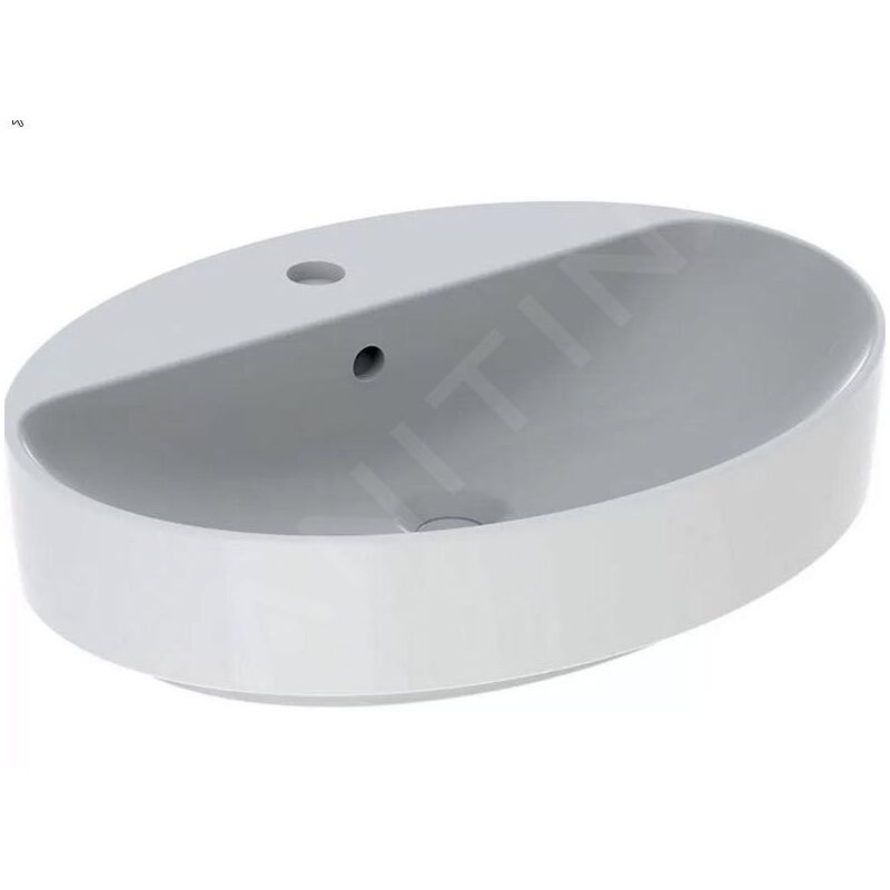 Geberit VariForm - Vasque 600x450 mm, avec trop-plein, trou pour robinetterie, blanc 500.772.01.2