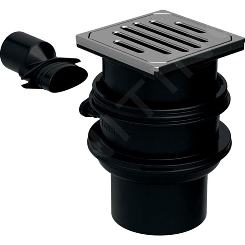 Geberit - Varino - Siphon de sol vertical, d 110 mm / 50 mm d1 388.022.00.1