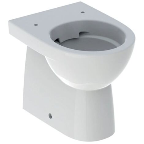 Geberit – Vase au sol à chasse Rimfree blanc brillant – Évacuation horizontale ou verticale – Dimensions L 35,5 x P 48 x H 40 cm – Fixations cachées