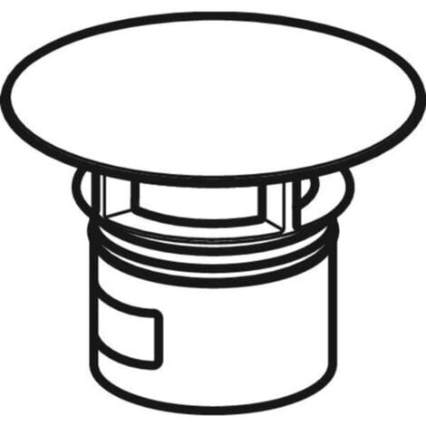 Geberit Clou Ventilabdeckung 241993211 m i. Ü, f WT-An., hgl verchr., Kunstst.