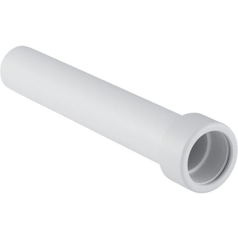 Geberit Verlängerung Außendurchmesser 50mm, Länge 25cm, Alpinweiß, Quetschverschraubung