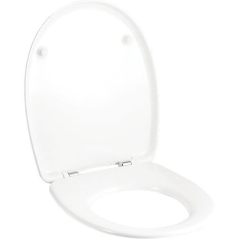 Geberit Virto WC-Sitz mit Absenkautomatik, Befestigung von oben, Weiß/glänzend