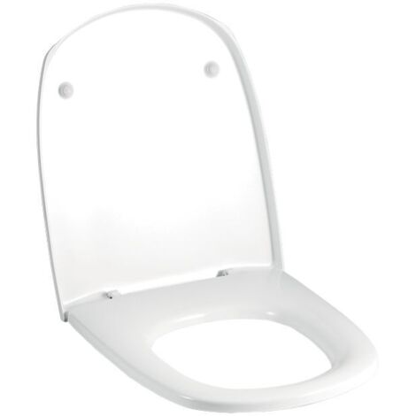 Geberit Vitelle WC-Sitz ohne Absenkautomatik, Befestigung von oben, Weiß/glänzend