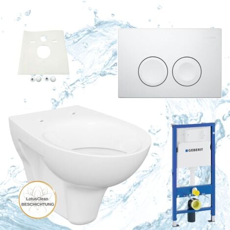 Geberit Vorwandelement Design WC Betätigungsplatte WC Sitz Komplettset