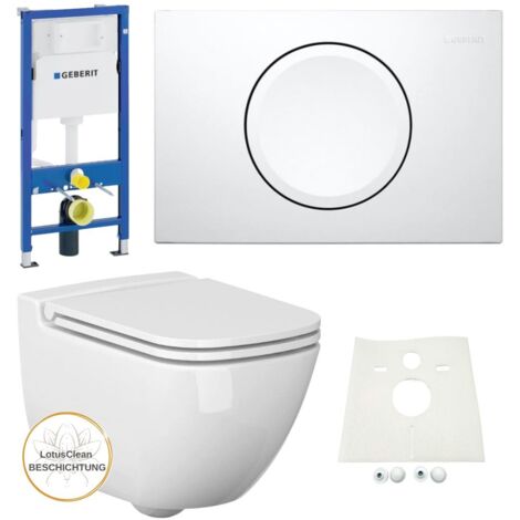 Geberit Vorwandelement Ference WC spülrandlos Komplettset Delta11
