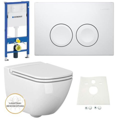 Geberit Vorwandelement Ference WC spülrandlos Komplettset Delta21